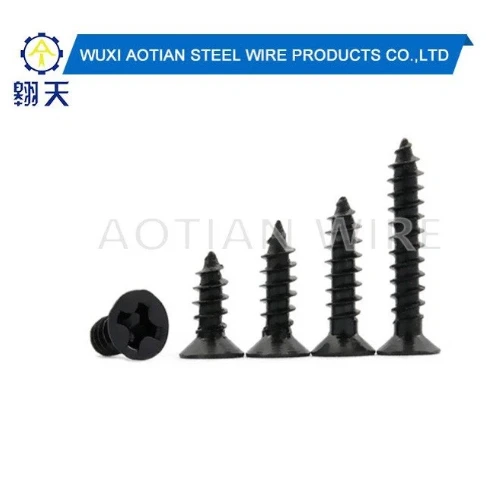 Black Carbon Steel Self Tapping Screw.