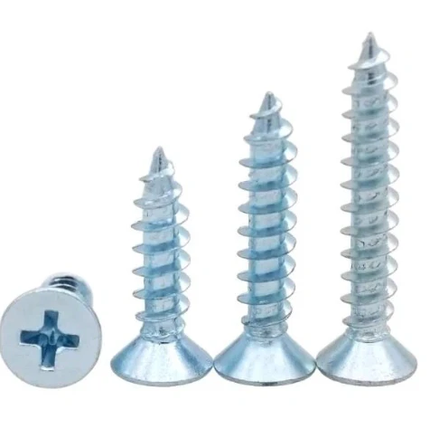 Blue White Zinc Coated Screw.