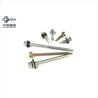 Tornillo autoperforante de cabeza hexagonal.